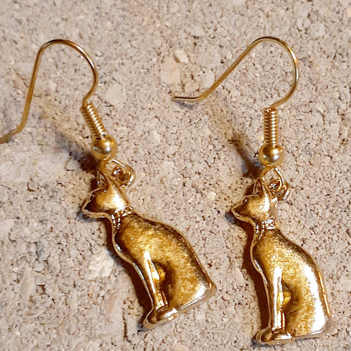 Kemetic Bastet Cat Earrings Kargo Fresh