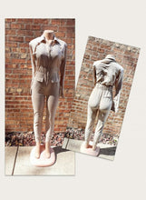 Load image into Gallery viewer, Khaki Cotton Stretch Shirting Jumpsuit S/M Kargo Fresh
