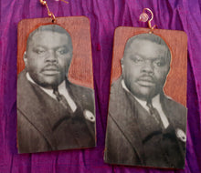 Load image into Gallery viewer, King Marcus Garvey Tribute Earrings Kargo Fresh
