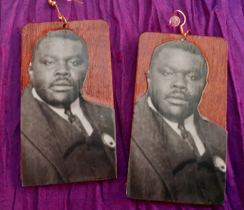 King Marcus Garvey Tribute Earrings Kargo Fresh