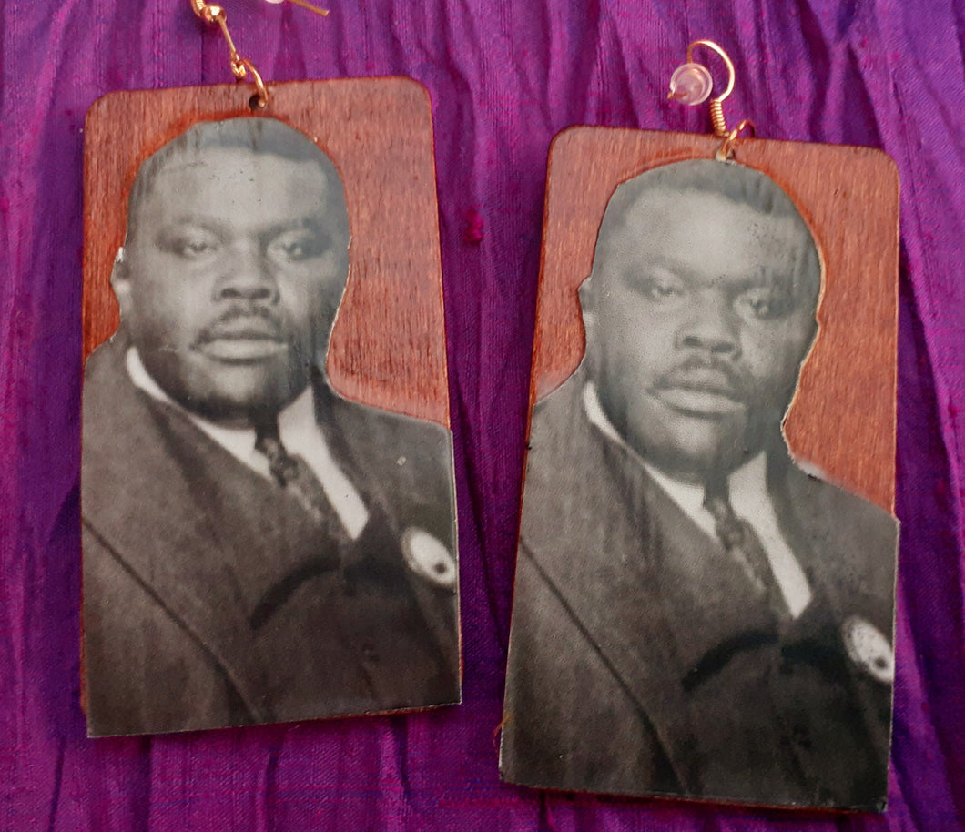 King Marcus Garvey Tribute Earrings Kargo Fresh