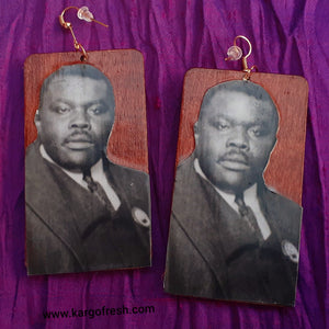 King Marcus Garvey Tribute Earrings Kargo Fresh