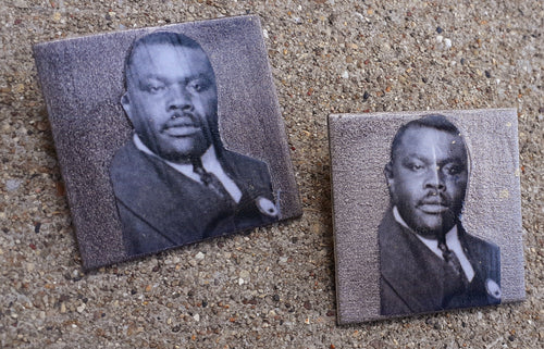 King Marcus Garvey Tribute Wooden Stud Earrings Kargo Fresh