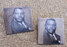 Load image into Gallery viewer, King Marcus Garvey Tribute Wooden Stud Earrings Kargo Fresh
