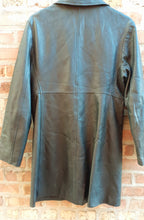 Load image into Gallery viewer, Ladies Distressed Vintage Black Panther Party Leather Jacket Medium Kargo Fresh
