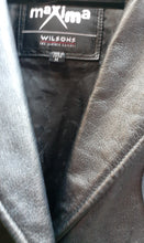 Load image into Gallery viewer, Ladies Distressed Vintage Black Panther Party Leather Jacket Medium Kargo Fresh
