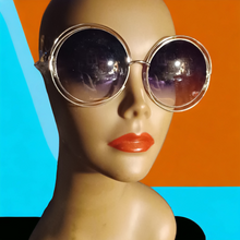 Load image into Gallery viewer, Ladies Oversized Bug Eye Metal Shades Kargo Fresh
