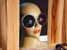 Load image into Gallery viewer, Ladies Oversized Bug Eye Metal Shades Kargo Fresh
