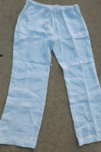 Load image into Gallery viewer, Ladies White Linen Pants Size Small Kargo Fresh

