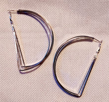 Load image into Gallery viewer, Large Abstract Geometric Hoop Design  Earrings Kargo Fresh
