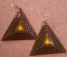 Load image into Gallery viewer, Large Abstract Pyramid Earrings Kargo Fresh
