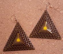 Load image into Gallery viewer, Large Abstract Pyramid Earrings Kargo Fresh
