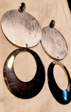 Load image into Gallery viewer, Large Abstract handpainted Wooden Earrings Kargo Fresh
