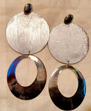 Load image into Gallery viewer, Large Abstract handpainted Wooden Earrings Kargo Fresh
