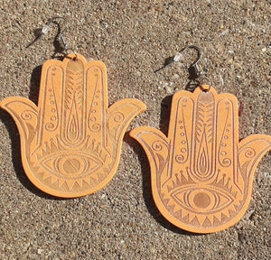 Large Boho Hamsa Earrings Kargo Fresh