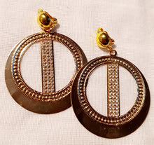 Load image into Gallery viewer, Large Clip On Hoop Earrings gold Kargo Fresh
