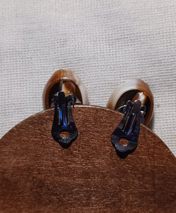 Large Cowrie Shell Clip On Stud Earrings Kargo Fresh