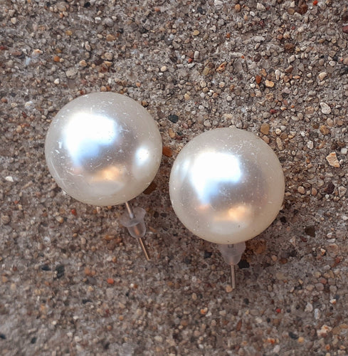 Large Faux Pearl Stud Earrings Kargo Fresh