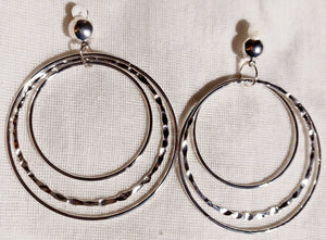 Large Multi Hoop and ball Clip On Earrings gold Kargo Fresh