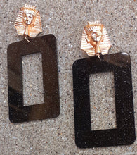 Load image into Gallery viewer, Large Pharoah Acrylic Earrings Kargo Fresh
