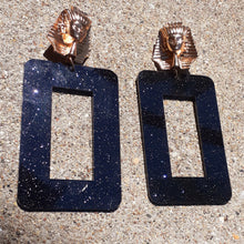 Load image into Gallery viewer, Large Pharoah Acrylic Earrings Kargo Fresh
