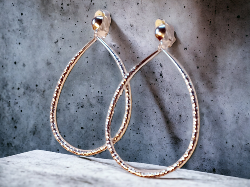 Large Silver Metal Clip On Hoop Earrings Kargo Fresh