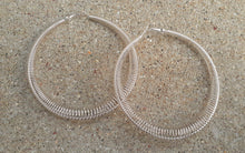 Load image into Gallery viewer, Large Spiral Hoop Earrings Kargo Fresh
