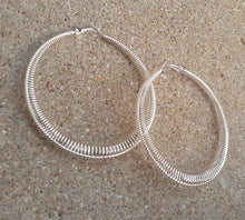 Load image into Gallery viewer, Large Spiral Hoop Earrings Kargo Fresh
