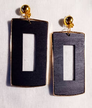Load image into Gallery viewer, Large Wooden Clip on Earrings Kargo Fresh
