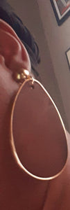 Large Wooden Clip on Earrings Kargo Fresh