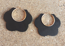 Load image into Gallery viewer, Large Wooden Hoop Earrings Kargo Fresh
