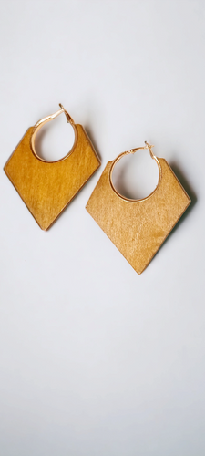 Large Wooden Hoop Earrings Kargo Fresh