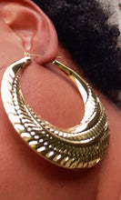 Load image into Gallery viewer, Large and Chunky Vintage Bamboo  Earrings Kargo Fresh
