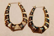 Load image into Gallery viewer, Large and Chunky Vintage Bamboo Earrings Kargo Fresh
