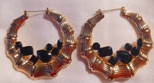 Load image into Gallery viewer, Large and Chunky Vintage Bamboo Earrings Kargo Fresh
