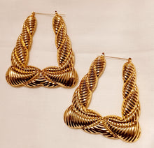 Load image into Gallery viewer, Large and Chunky Vintage Bamboo  Earrings Kargo Fresh
