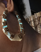 Load image into Gallery viewer, Large and Chunky Vintage Bamboo Earrings Kargo Fresh
