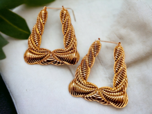 Load image into Gallery viewer, Large and Chunky Vintage Bamboo  Earrings Kargo Fresh
