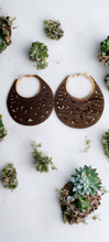 Load image into Gallery viewer, Large and Chunky Wooden Hoop Earrings Kargo Fresh
