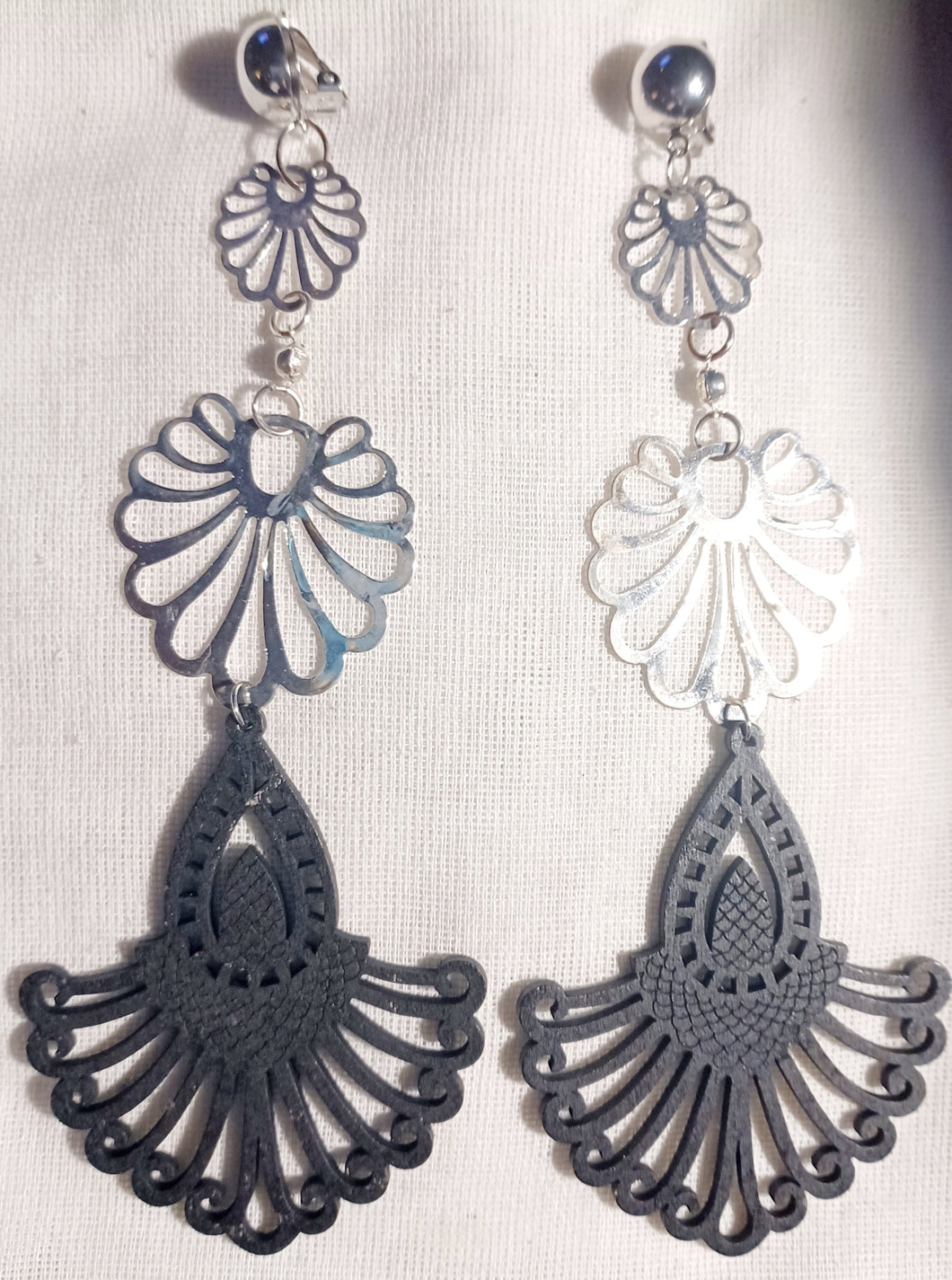 Large boho clip on earrings Kargo Fresh