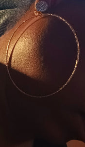 Large clip on hoop earrings gold Kargo Fresh