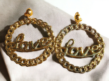 Load image into Gallery viewer, Large clip on love hoop earrings Kargo Fresh
