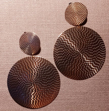 Load image into Gallery viewer, Large hammered disc earrings Kargo Fresh
