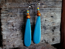 Load image into Gallery viewer, Large handmade boho clip on earrings Kargo Fresh
