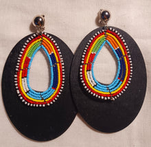 Load image into Gallery viewer, Large handmade massai clip on hoops Kargo Fresh
