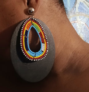 Large handmade massai clip on hoops Kargo Fresh