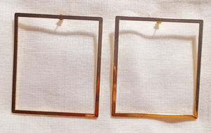 Large square hoop earrings Kargo Fresh