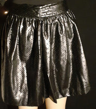 Load image into Gallery viewer, Laser Cut Vegan Leather Skater Skirt Size 10 Kargo Fresh
