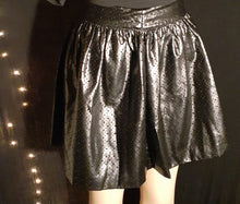 Load image into Gallery viewer, Laser Cut Vegan Leather Skater Skirt Size 10 Kargo Fresh
