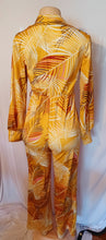 Load image into Gallery viewer, Leaf print Knit Jumpsuit Medium Kargo Fresh
